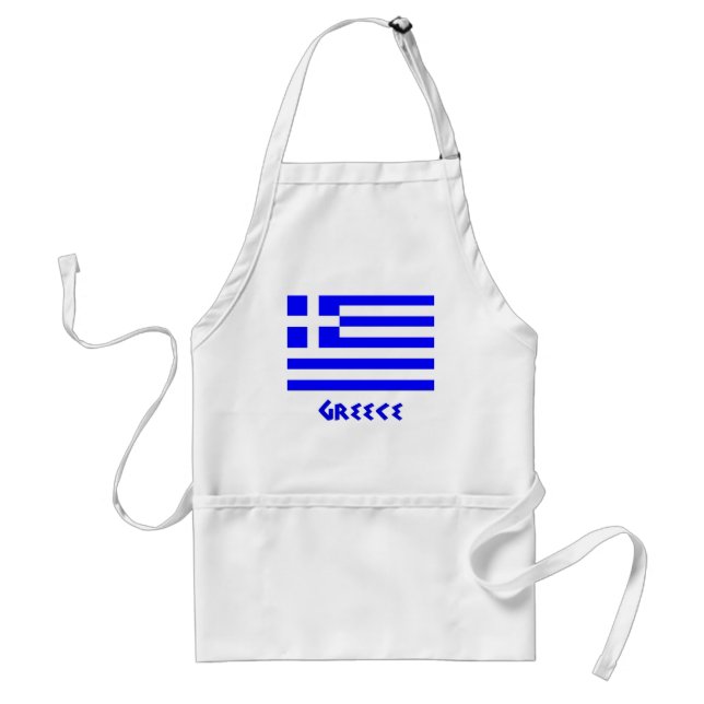 Greek Flag Standard Apron (Front)