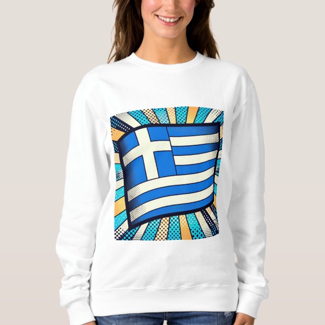 Greek flag sweatshirt (Front)