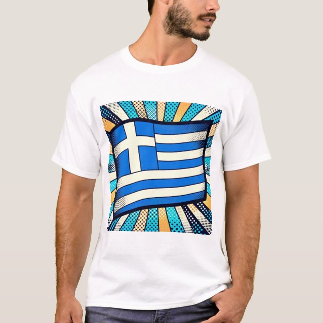 Greek flag T-Shirt (Front)