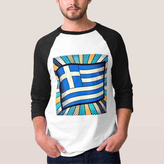 Greek flag T-Shirt (Front)
