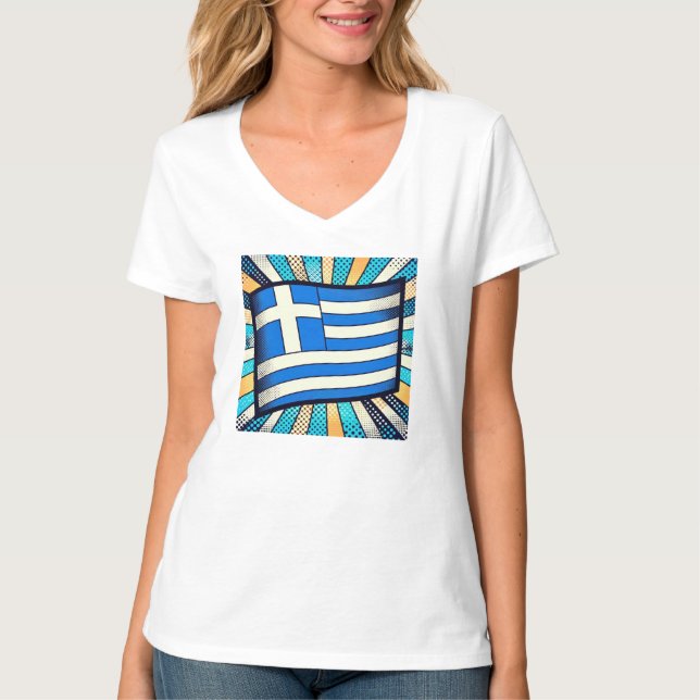 Greek flag T-Shirt (Front)