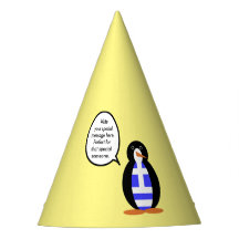 Greek Flag Talking Ms Penguin Personalised