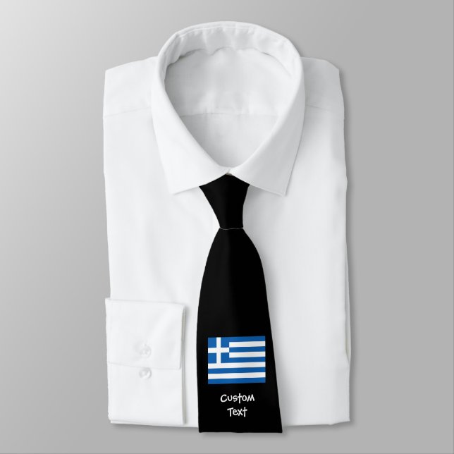 Greek Flag Tie (Tied)