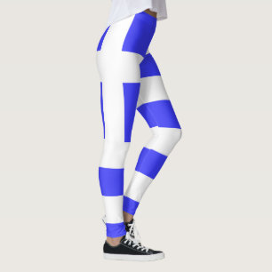 Greek Flag Total Leggings