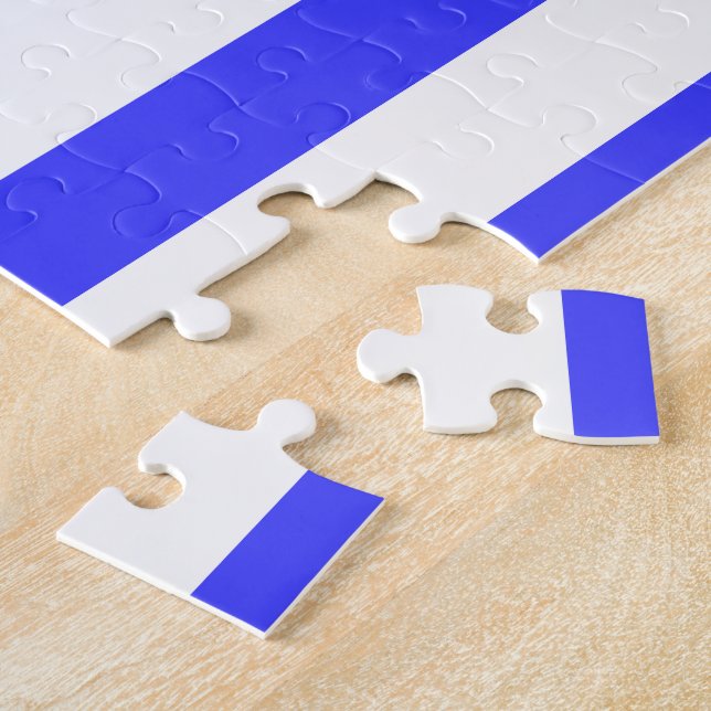 Greek Flag Totally Jigsaw Puzzle (Side)