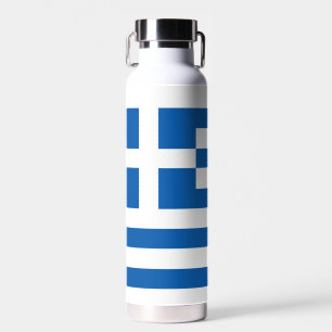 Greek flag water bottle