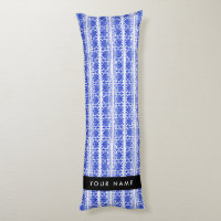 Greek Fret Arabesque Blue, Your Name, Personalise