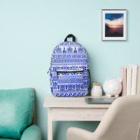 Greek Fret, Mediterranean Pattern, Blue