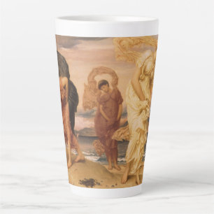 Greek Girls Picking Up Pebbles By Lord Leighton Latte Mug