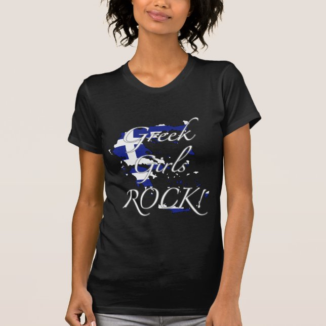 Greek Girls Rock! T-Shirt (Front)