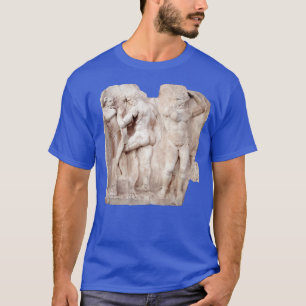 Greek God And Libyan Giant Wrestling Cut Out T-Shirt