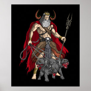 Greek God Hades Poster