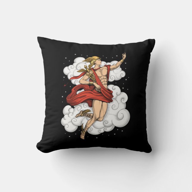 Greek God Hermes Cushion (Front)