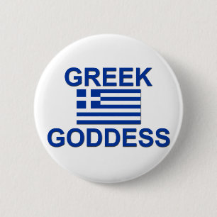 Greek Goddess 6 Cm Round Badge