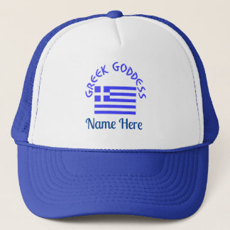 Greek Goddess and Flag of Greece Personalised  Trucker Hat