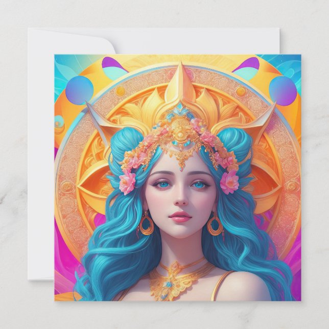 Greek Goddess Aphrodite in Her Splendour Invitation (Front)