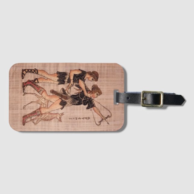 Greek Goddess Artemis Luggage Tag (Front Horizontal)