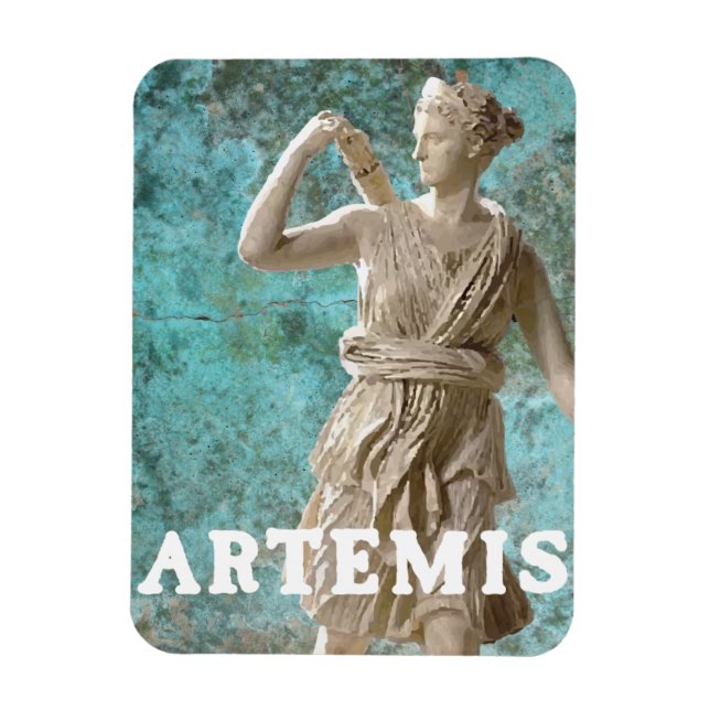 Greek Goddess Artemis Mythology Magnet (Vertical)