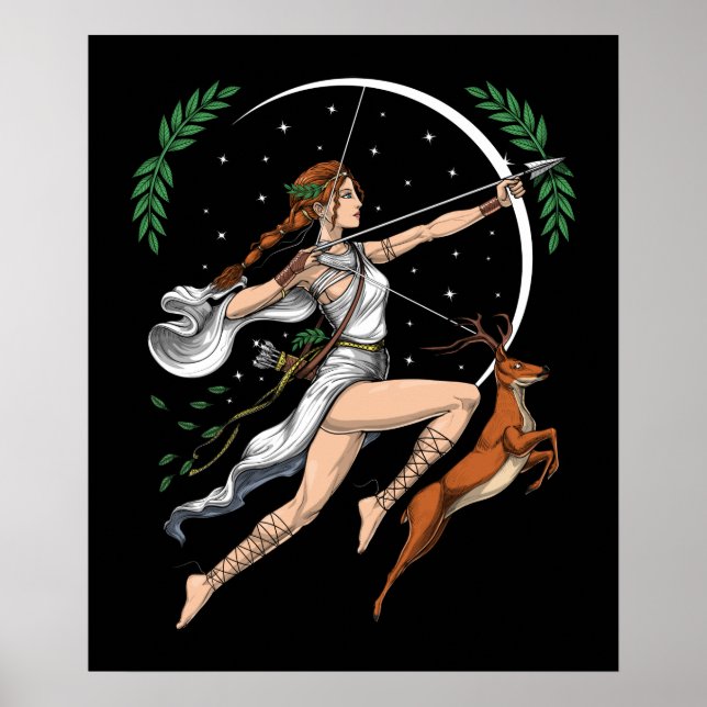 Greek Goddess Artemis Poster (Front)