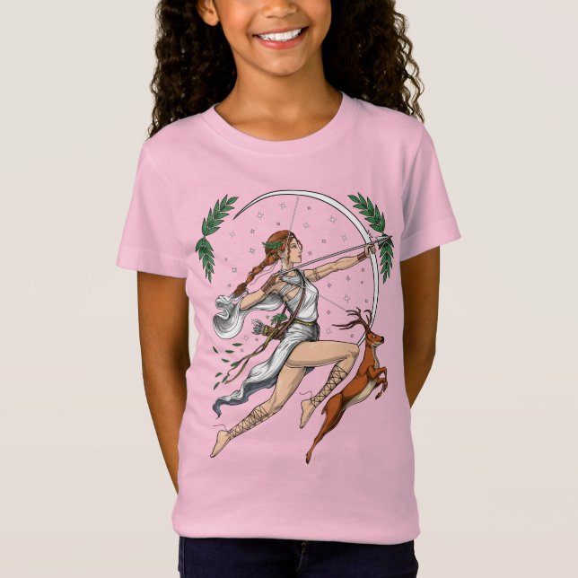 Greek Goddess Artemis T-Shirt (Front)
