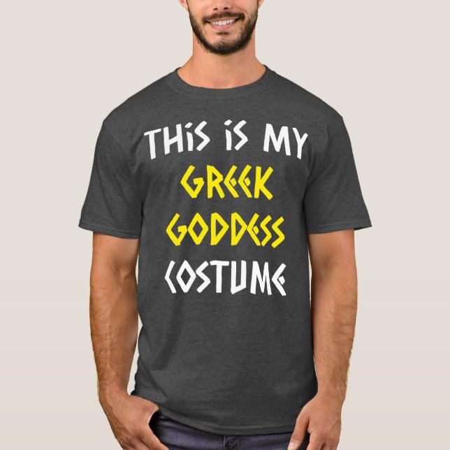 Greek Goddess Costume Halloween Mythology Lazy T-Shirt (Front)