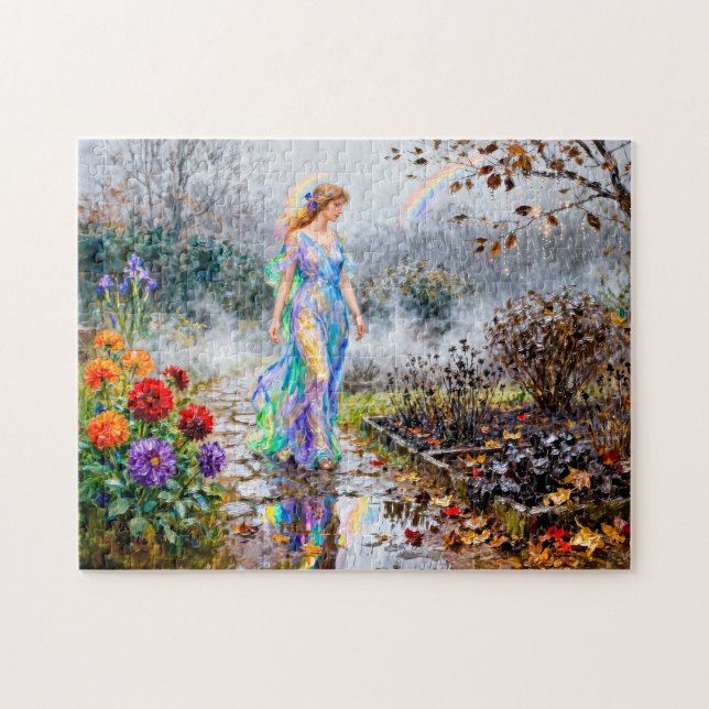 Greek Goddess Iris November Rain Jigsaw Puzzle (Horizontal)