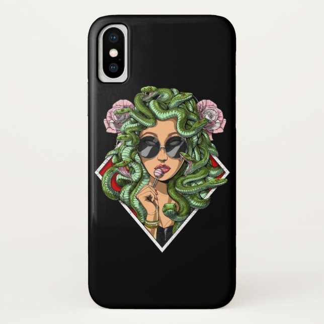 Greek Goddess Medusa Case-Mate iPhone Case (Back)