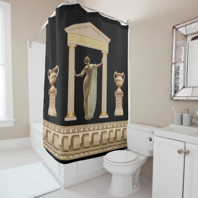 Greek Goddess Shower Curtain (In Situ)