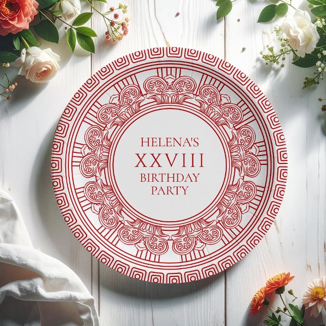 Greek Goddess themed Birthday Party  Paper Plate (Creator Uploaded)