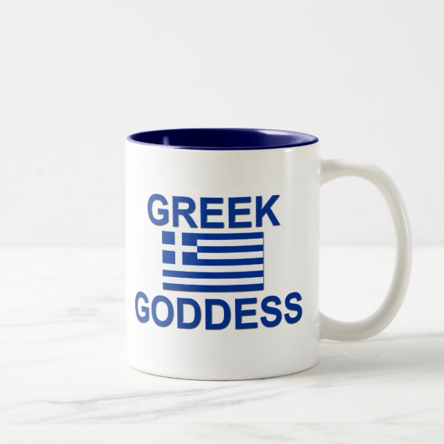 Greek Goddess Two-Tone Coffee Mug (Right)