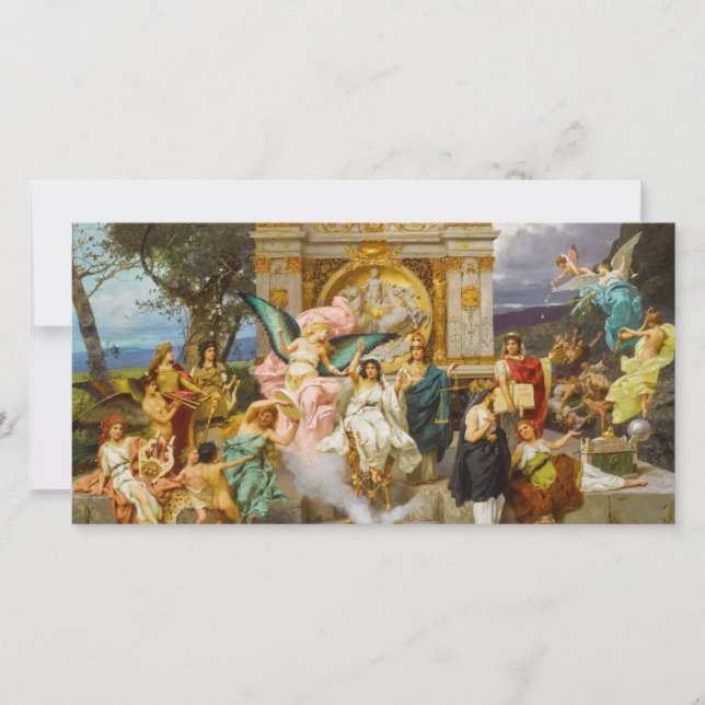 Greek Gods on Mount Parnassus Card (Front)