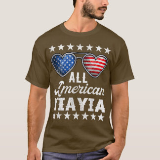 Greek Grandma Fourth Of July Shirt Women All Ameri