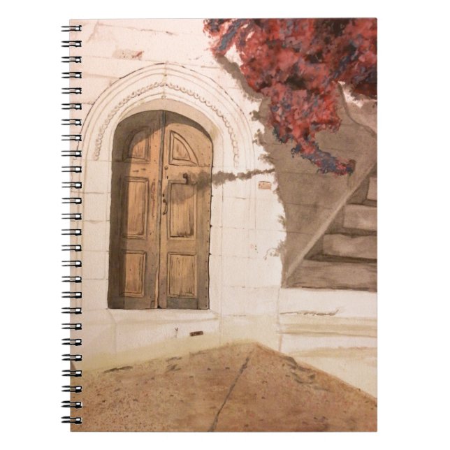 Greek Holidays Spiral Notebook (Front)