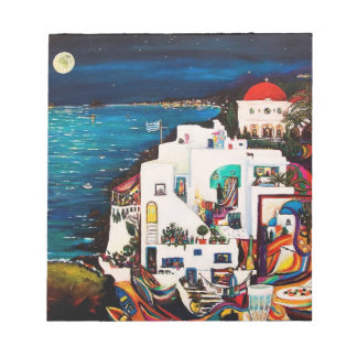 Greek Island Dreams Notebook Notepad
