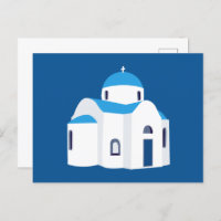 Greek Island Greece Blue Dome Church 