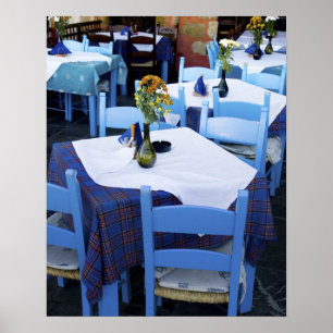 Greek Island of Crete and old town of Chania Poster