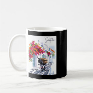 Greek Island Santorini Donkey In Traditional Greek Coffee Mug
