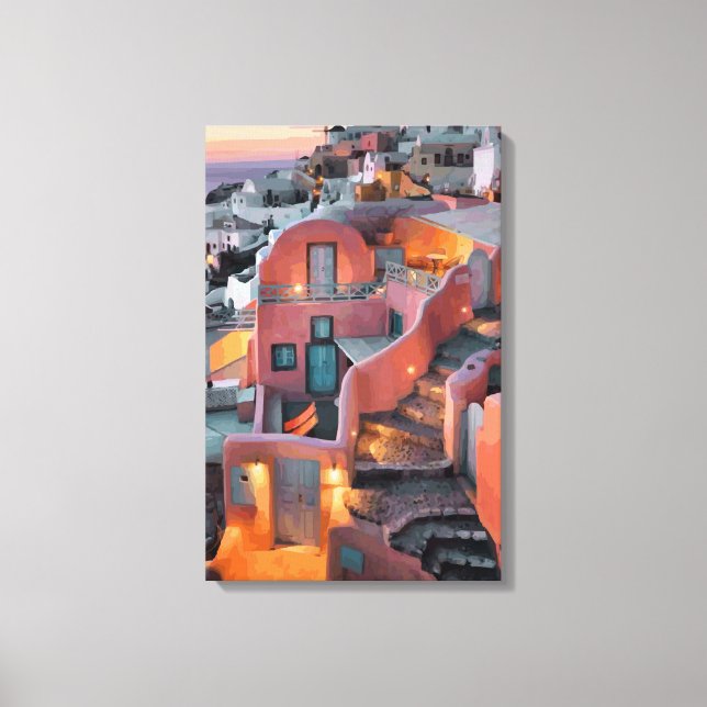 Greek islands canvas print (Front)