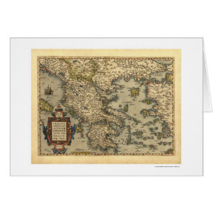 Greek Islands Map Ortelius 1570