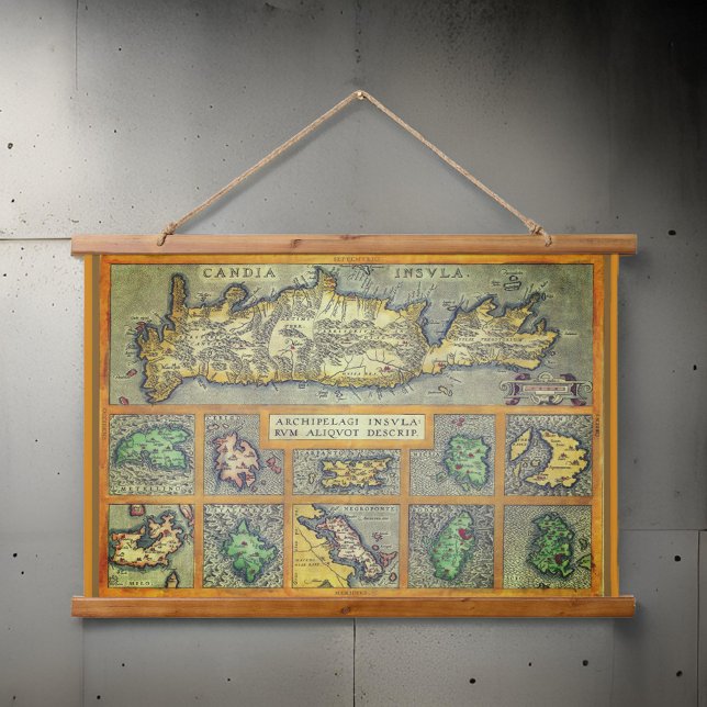 Greek Islands Rare Maps | Hanging Tapestry (Creator Uploaded)