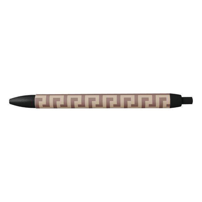 Greek key border black ink pen (Front)