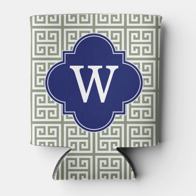 Greek Key Can Cooler (Front)