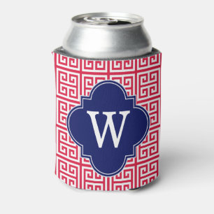 Greek Key Can Cooler