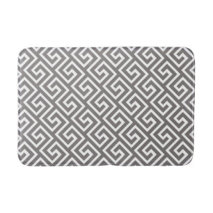 Greek Key Classic Square Swirl Pattern Bath Mat