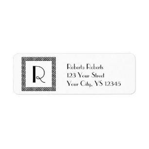 Greek Key Design Monogram
