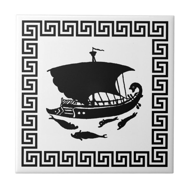 Greek Key Design Tile (Front)