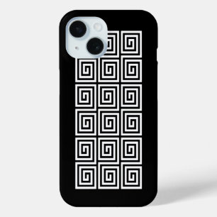 Greek Key Pattern iPhone 15 Case