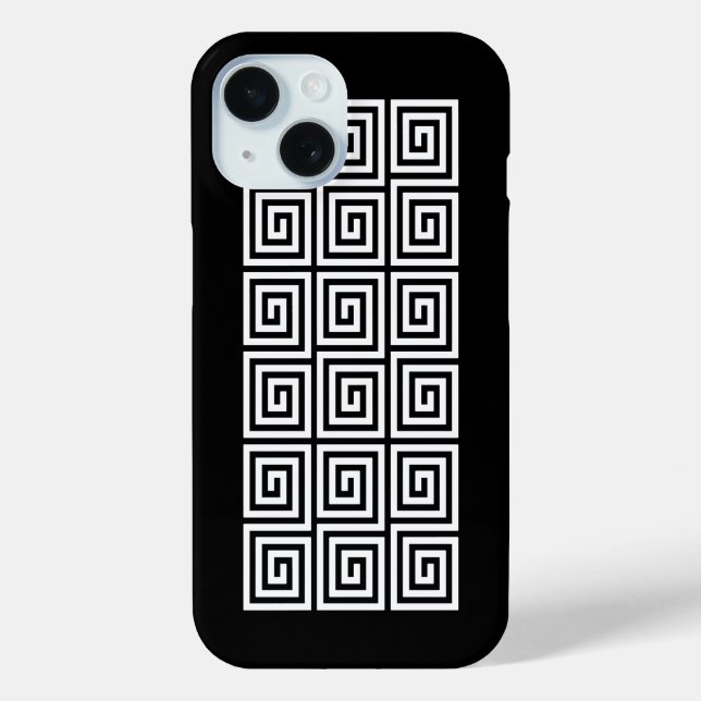 Greek Key Pattern Case-Mate iPhone Case (Back)