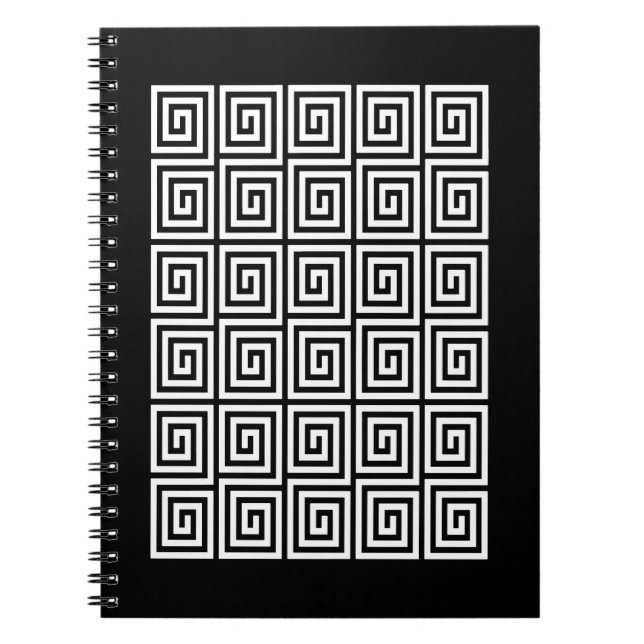 Greek Key Pattern Notebook (Front)