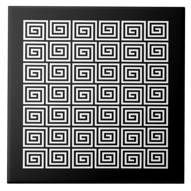 Greek Key Pattern Tile (Front)